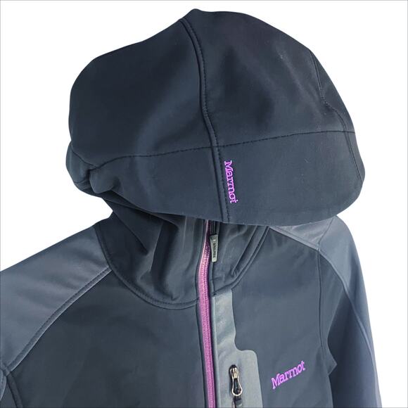 MARMOT Women's Reyna Softshell Polartec Fleece-Lined Hooded Jacket Size S - Picture 3 of 8